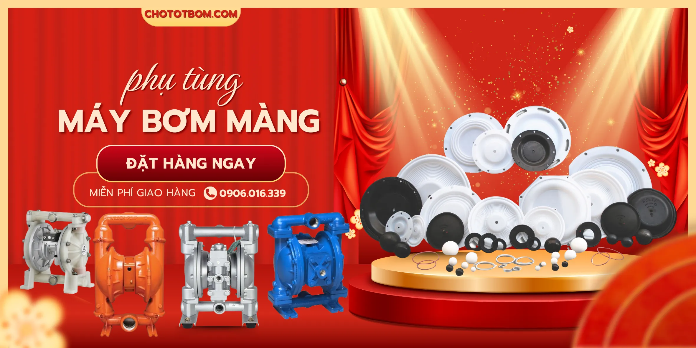 phụ tùng máy bơm màng khí nén