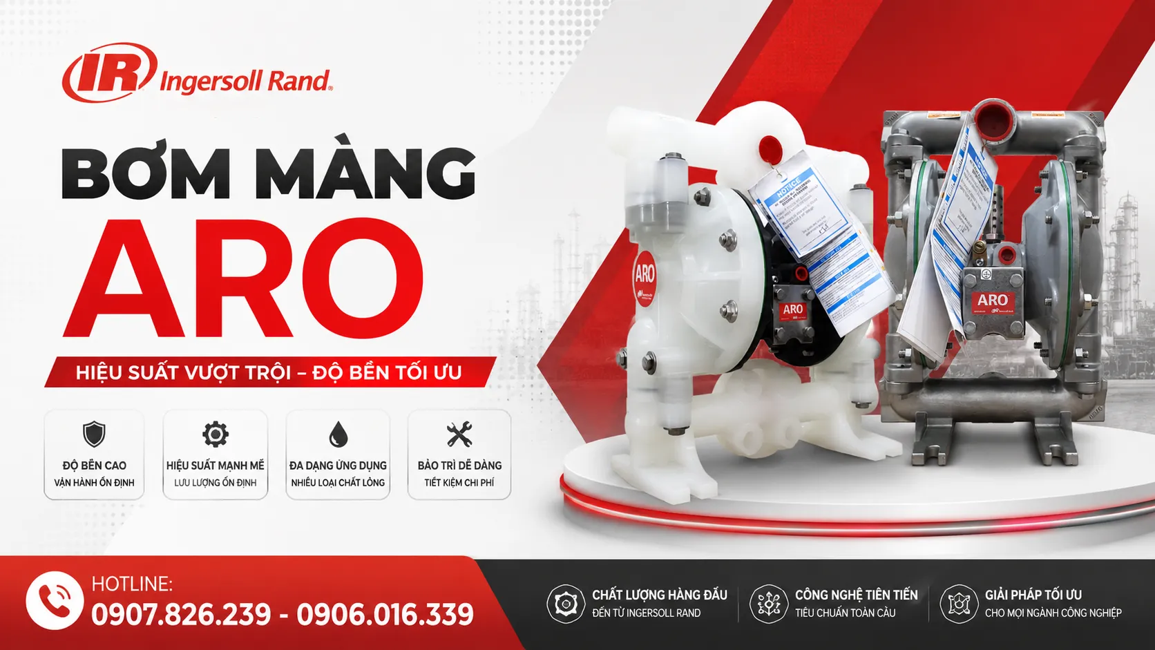 máy bơm màng aro chính hãng