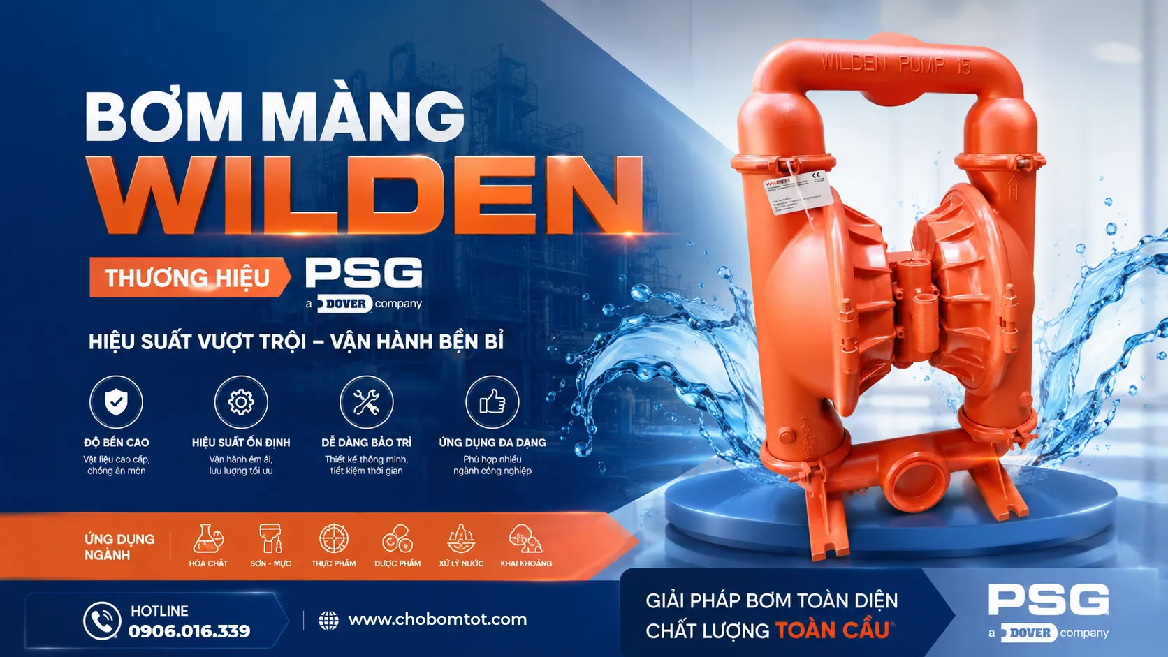 máy bơm màng wilden chính hãng