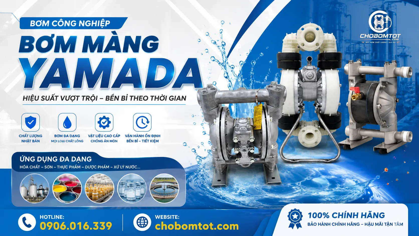máy bơm màng yamada chính hãng chất lượng