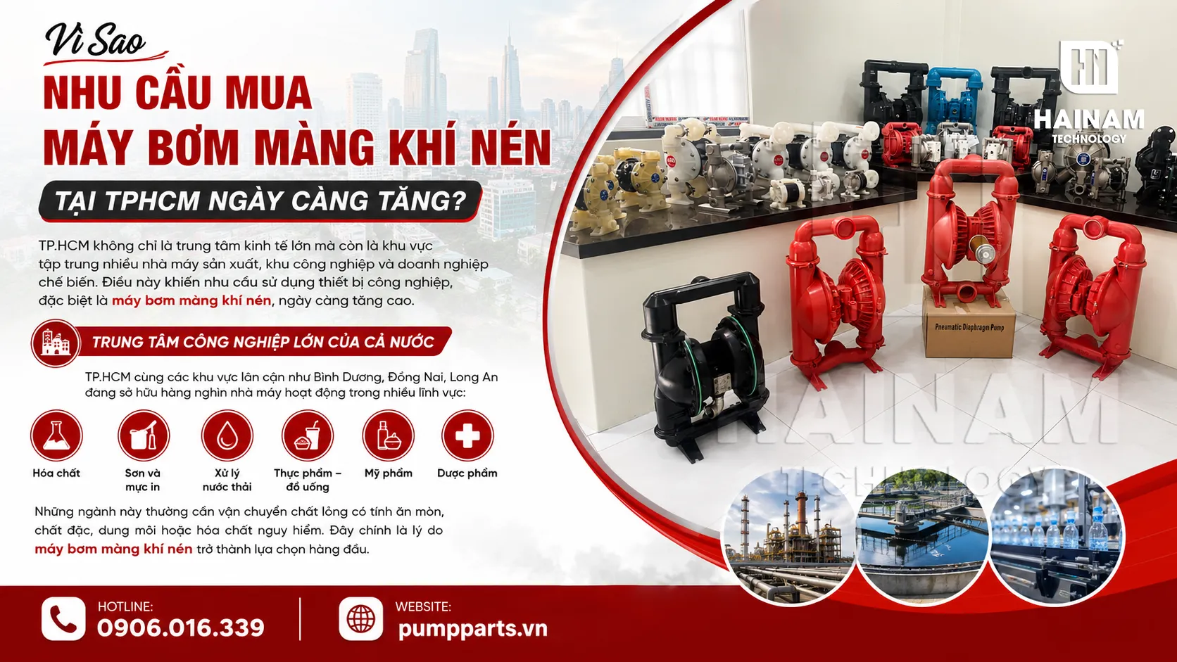 Mua Máy Bơm Màng Khí Nén TPHCM Ở Đâu Uy Tín? Kinh Nghiệm Chọn Đúng Bơm, Đúng Giá