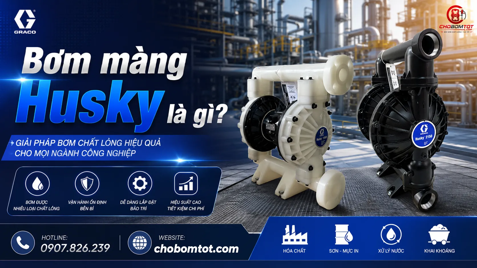 bơm màng husky chất lượng cao