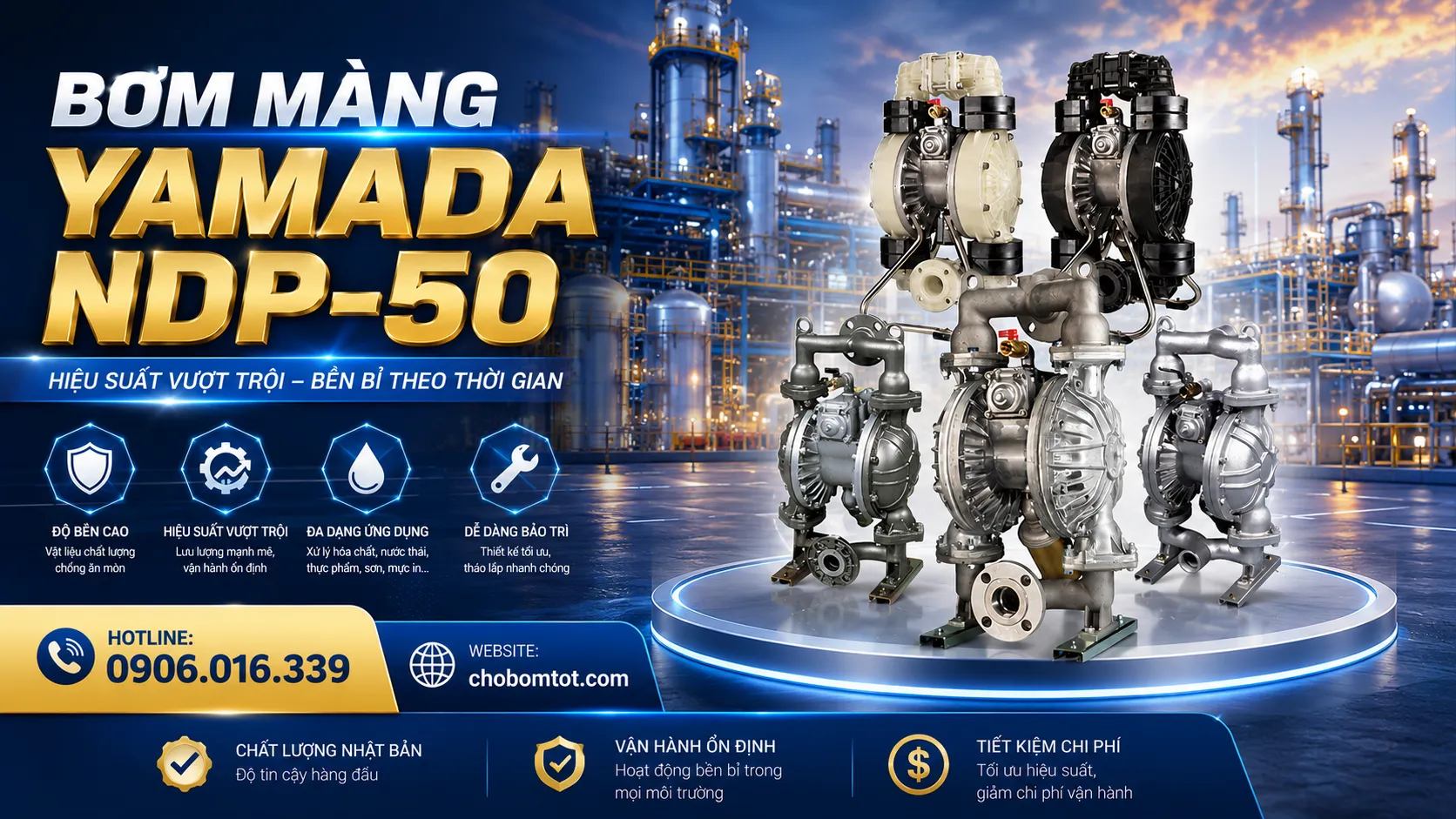 bơm màng yamada ndp 50 chất lượng cao
