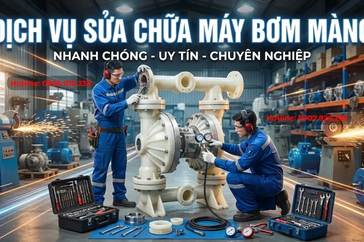 dịch vụ sữa chữa máy bơm màng uy tín