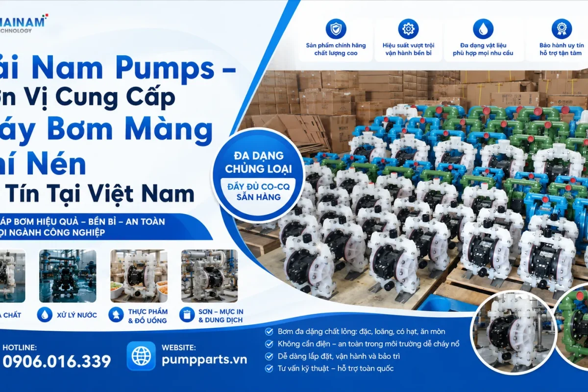 mua máy bơm màng khí nén chính hãng