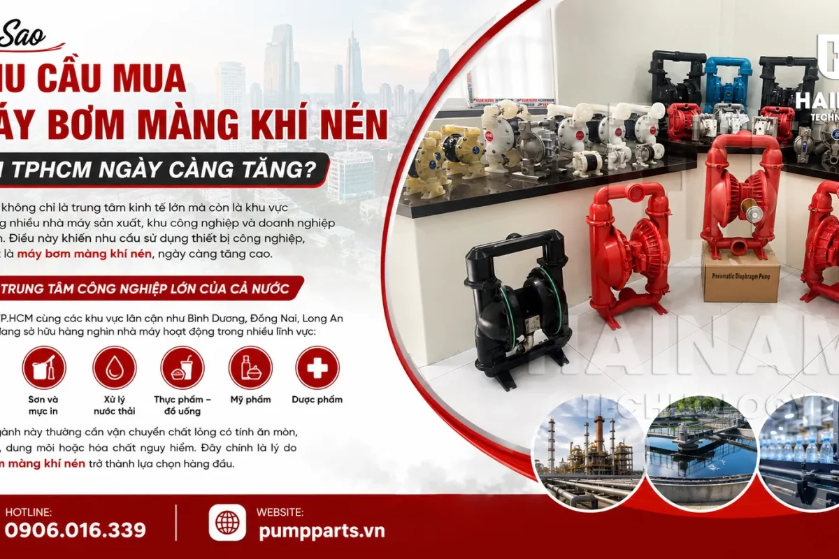mua máy bơm màng khí nén tại hồ chí minh